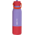 LAOION 32 oz Stainless Steel Insulated Water Bottle with Moveable Handle - color: Purple, size: 32 Ounces