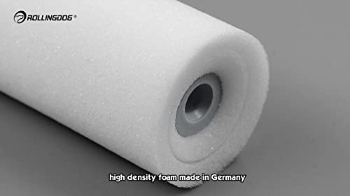 ROLLINGDOG 2 Inch Mini Foam Paint Roller Covers Paint Roller Sleeves - color: 8pc 2" Concave Roller