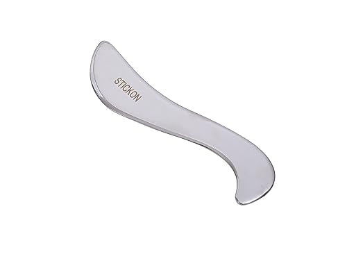 STICKON Stainless Steel Gua Sha Muscle Scraper Tool, Scraping Massage Tools, Physical Therapy Tools, GuaSha Massage Scraper Tool, IASTM Tools Great Soft Tissue Metal Massage Tool(STICKON-51) - size: STICKON-51