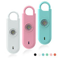Fauxomor 140dB Personal Safety Alarm for Women 3pack Self Defense Keychain - color: White+Pink+Blue