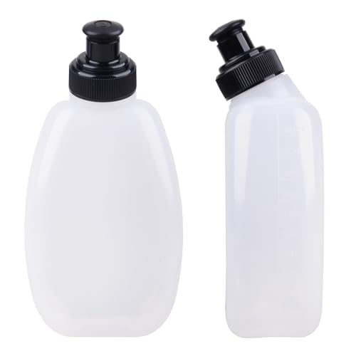 TRIWONDER Running Water Bottle Handheld Plastic Flask Hydration Vest Packs Waist Belt Replacement for Runners Marathon Cycling Hiking - color: 01 Water Bottles - 280ml/9.5oz - 2 Packs