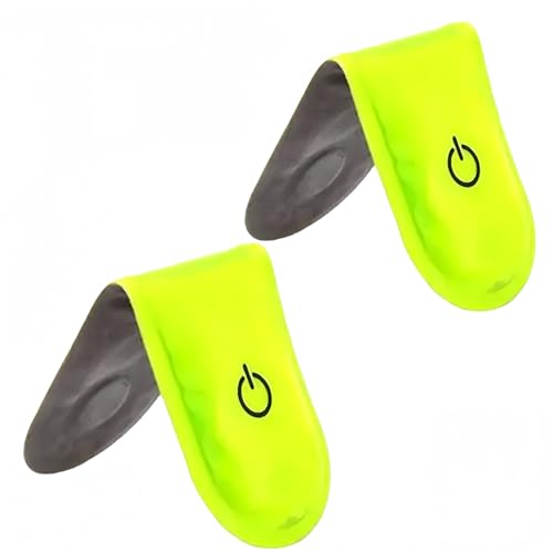 2pcs Night Running Reflector Light,Led Safety Magnetic Clip Light,Outdoor Clip Running Lights,for Night Walking,Cycling,Camping,Hiking,Running,Jogging Safety Accessories