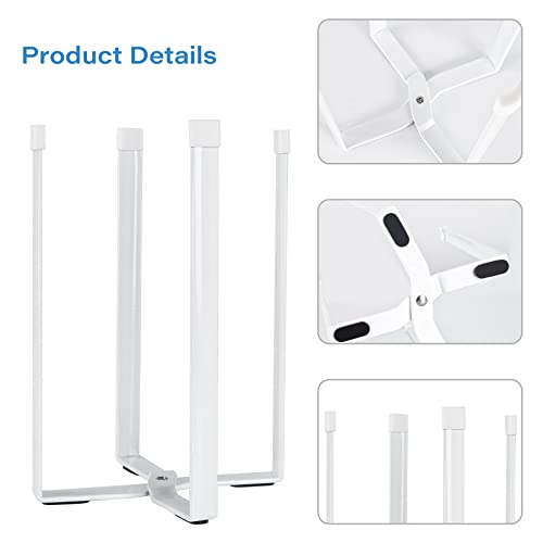 Bottle Drying Rack, Plastic Bag Drying Rack for Kitchen Countertop (White) - color: White