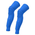 PATIKIL Knee Calf Pads Knee Braces Pad Compression Leg Sleeve Protective Calf Shin Guard for Youth Adults Football Basketball Baseball - color: Blue, size: X-Large