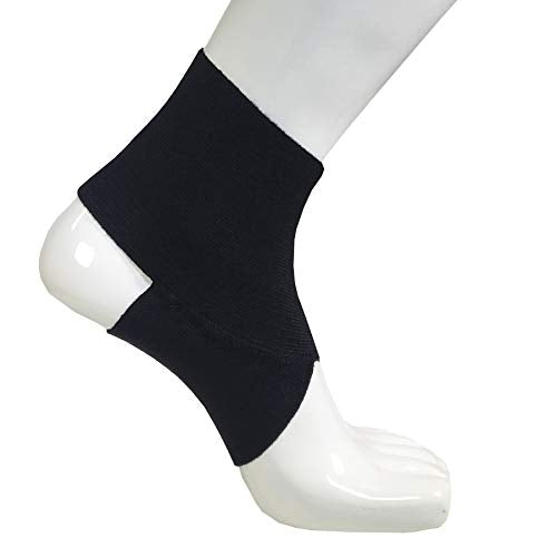 Champion Figure-8 Ankle Support, Light Elastic Compression Brace, Muscle Joint Recovery, Black, 4X-Large - color: Black, size: 4X-Large