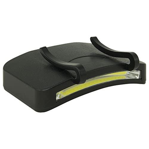 LitezAll Clip On Cap Light Headlamp - Bright LED Cap Light for Hands Free Outdoor Work, 2 Pack