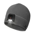 Taximi Led Beanie with Light, USB Rechargeable Headlamp Beanie, Fleece Flashlight Hat for Running, Gift for Men Dad Husband - color: Dark Gray