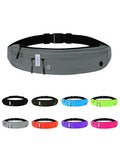 WATERFLY Running Belt Fanny Pack:Phone Holder Belt for Men Women - color: Dark Grey