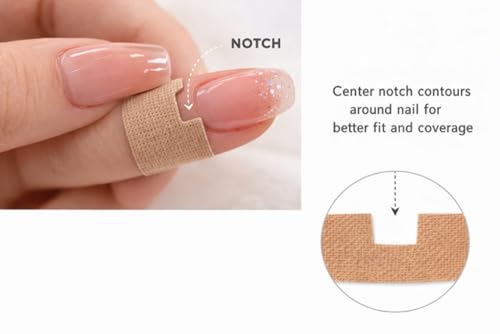 CalmCovers Dermatillomania Skin Picking Prevention Tape, Cuticle Protection Tape, Helps Reduce BFRBs Skin Picking, 3 Sizes Custom Fit, Kinesiology Fabric, 60 Count