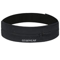 Running Belt | Runner Fanny Pack for Women and Men | Adjustble Waist Band Pack for Storage Phone - color: Black / Waist 30"-45"