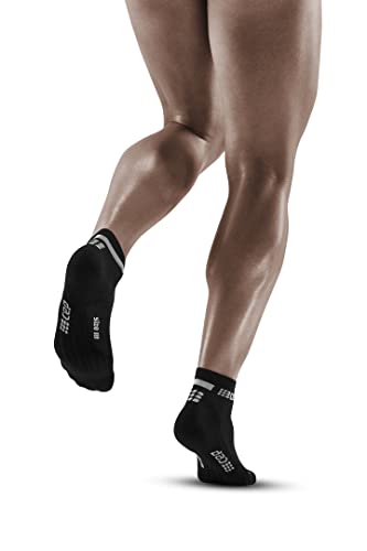CEP Men's The Run Low Cut Socks 4.0 - Athletic Performance Socks - color: 4.0 - Black, size: 3