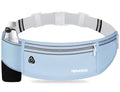 Water Resistant Fanny Pack for Men Women with Bottle Holder, Blue - color: 08-Baby Blue