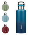 BJPKPK 32oz Insulated Water Bottle Stainless Steel Water Bottle with Handle - color: Indigo Black, size: 32 Ounces