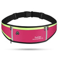 SooGree Men Women Running Belts,Slim Sport Belts,Waterproof Running Fanny Pack,Waterproof Running Waist Packs with Reflective Strip,Runner Belt for Running Walking Cycling Camping Gym (Rose) - color: Rose