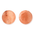 2 Pcs Himalayan Salt Hot Massage Stones Cold Stones Set Warm Rocks Kit for Facial SPA 3.14 * 3.14in - size: ROUND SHAPE