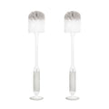 Ubbi Deluxe 2-in-1 Baby Bottle Cleaning Brush Set, Gray, 2 Pack - color: Gray Deluxe Bottle Brush, 2 Pack
