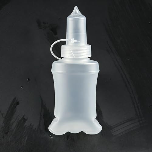 3 Pack, TPU Soft Flask, Collapsible Water Bottle for Running Vest Hydration Pack(White) - color: White