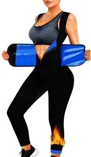 LMCOB Sauna Suit For Women Adult Full Body Sweat Workout Shapewear - size: X-Large