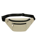 Fanny Pack for Men & Women, Fashion Waterproof Waist Packs with Adjustable Belt, Casual Bag Bum Bags for Travel Sports Running. - color: Beige