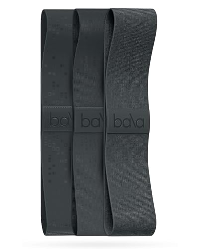 Bala Bands Resistance Bands, Non-Slip Fabric Exercise Bands - color: CHARCOAL
