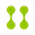 Running Reflector 2Pack 0.3oz Suede Reflective Magnet Clip, Colorful Visibility Gear for Night Cycling, Sleeves & Backpacks