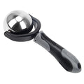 Cold Massage Roller Ball with Handle-Back Muscle Metal Ice Roller Ball Tool - color: Black