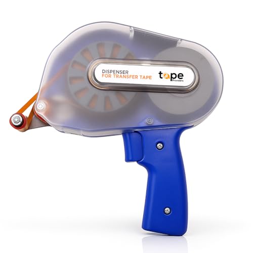 WOD RWATGD Tape Dispenser Gun for Transfer Tape, Adhesive Applicator: Dispenses 1/4 in., 3/8 in., 1/2 in., and 3/4 in. Wide on 1 in. Core - size: ATG Dispenser - Multi-Size (1 Unit)