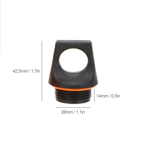 Lixada Screw Top Replacement Cap, 2 Pack（Silicone Ring Color Random）
