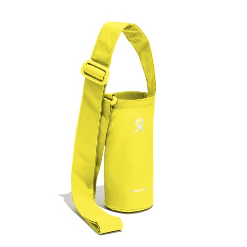 Hydro Flask Accessory Reusable Water Bottle Carrier Holder Small Packable Bottle Sling Cactus - for 12 oz, 16 oz, 18 oz, 20 oz, 21 oz, and 24 oz Bottles - Adjustable, Collapsable, BPA-Free, Non-Toxic - color: Cactus Yellow, style: Small