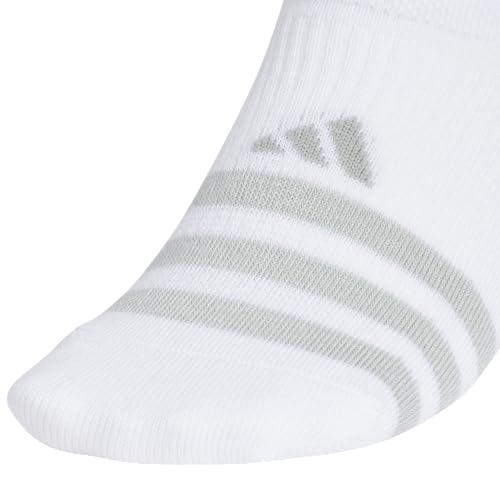 adidas Women's Superlite Super No Show Socks 6 Pairs - color: White/Wonder Sage Green/Tropic Bloom/3