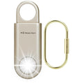 135dB Rechargeable Personal Alarm with Ultra Bright Flashlight - color: Gold, style: Rechargeable & Built-in Flashlight