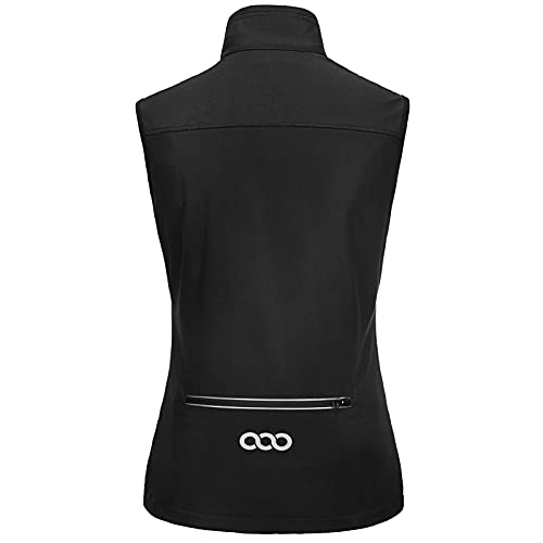 33,000ft Women's Lightweight Running Vest with 6 Pockets for Travel Golf - color: Black-1, size: Small