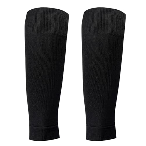 HUIOP Sock,Running Leg Socks, 1 Pair Shin Guard Socks Men Women Soccer Shin Socks Football Calf Sleeves - color: Black
