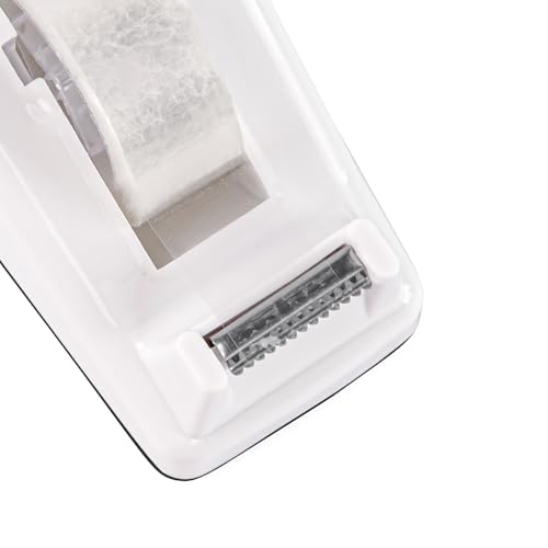 Desktop Tape Dispenser White,Weighted Nonskid Base,Includes 6 Rolls of Tape - color: White (6pcs Tape)