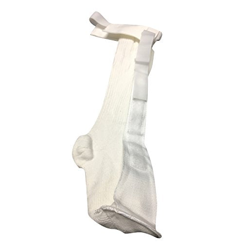 OTC Night Sock, Plantar Fasciitis, Achilles Tendonitis, Toe Lift and Step Arch Tight Calf Muscle Support, White, X-Small - color: White, size: X-Small