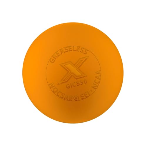 PEARL X Greaseless Lacrosse Balls by Guardian Innovations - Official Ball of NCAA Championships - Meets NOCSAE Standards and SEI/NCAA Certified - color: Orange, size: 100 Pack