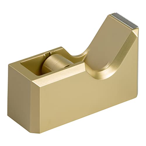 JAM PAPER Colorful Desk Tape Dispensers - Gold - Sold Individually - color: Gold, size: Pack of 1