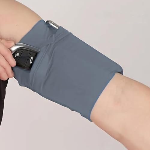 Running Sports Arm Bag - 1PC Cell-Phone-Armbands, Perfect for Outdoor Mountaineering and Camping Grey - color: Grey