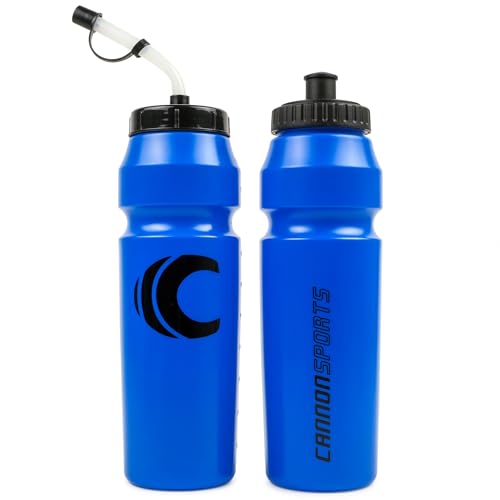 Cannon Sports 1 Liter Sports Water Bottle, 2 Lids, BPA-Free (Royal Blue) - color: Royal Blue