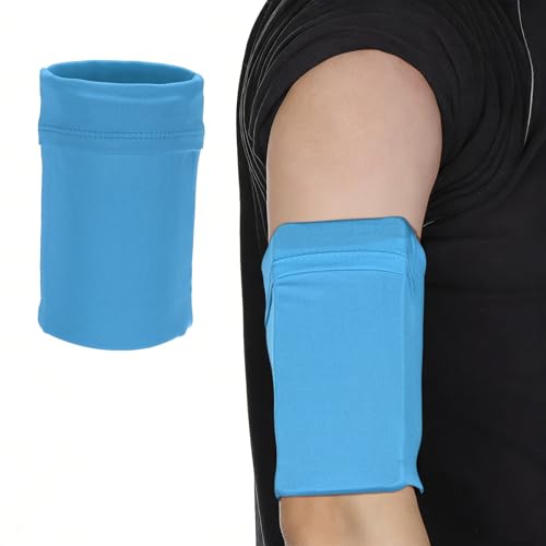 Cell Phone Armband Sleeve, Universal Sports Arm Band Sleeves Blue - color: Blue