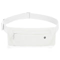 WHIPPY Slim Running Belt Fanny Pack for Women Men Elastic Runners Belt Waist Pouch Chest Bag Phone Holder Waist Pack for Running Hiking - color: 5-White