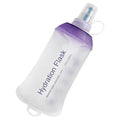 CLINTT 250ml Soft Flask, Foldable Running Water Bottle, TPU Folding Soft Water Flask, BPA-Free Collapsible Flask for Hydration Pack Running Vest, Cycling, Climbing, Hiking - 1Pcs, Purple - color: 1pcs, 250ml Purple