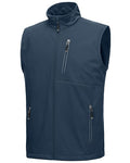 33,000ft Men's Windproof Lightweight Golf Vest Outerwear Sleeveless Jacket - color: Midnight Blue, size: Small