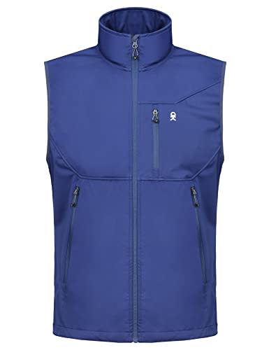 Little Donkey Andy Men's Lightweight Golf Vest Outerwear - color: Blue, size: Medium