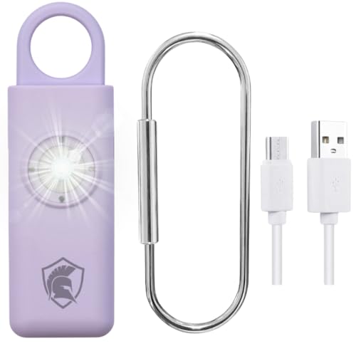 Personal Safety Alarm Rechargeable (Lavender) - color: Lavender
