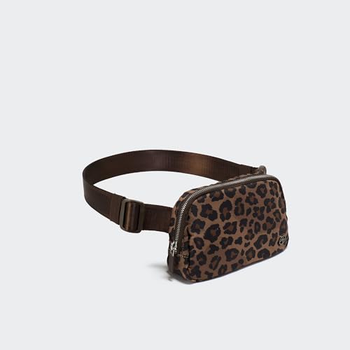 Pander Crossbody Belt Bag for Women and Men, Travel and Everyday Use - color: Leopard Multi