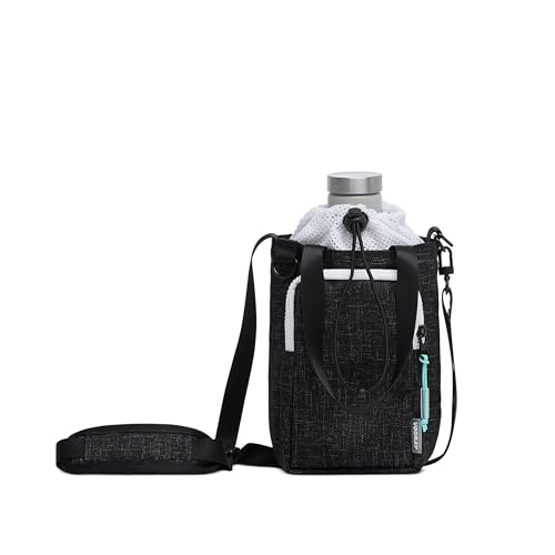 VOORAY Hydration Sling 4L Water Bottle Holder with Strap, Phone Pocket, Detachable Strap & Tote Handles - color: Graphite