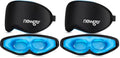 NEWGO 3D Cooling Eye Mask, Weighted Eye Mask for Sleeping, Black (Pack of 2) - color: Black, size: 1 Count (Pack of 2)