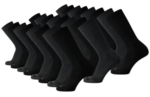 AND1 Mens Athletic Crew Socks 24 Pack Cushioned Comfort Socks - color: Heather Gray/Black