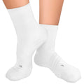 TechWare Pro Plantar Fasciitis Socks – Cushion Ankle Compression Socks Women & Men. Achilles Tendonitis Brace & Arch Support - color: White / White, size: Small